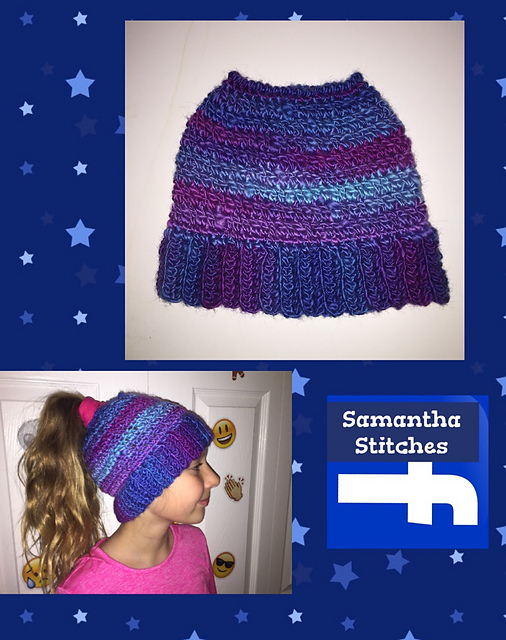 Waves Messy Bun Hat