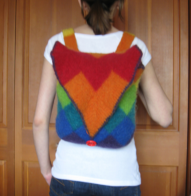 Felted Mitered Square Backpack