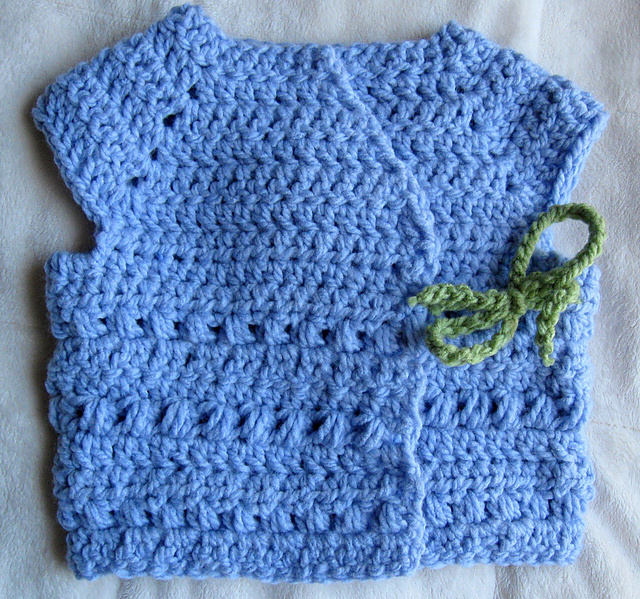 Kimono Style Wrap Sweater Vest