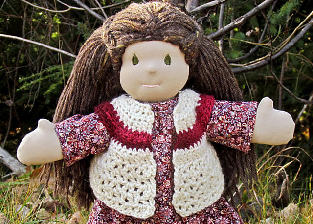 Waldorf Inspired Doll vest