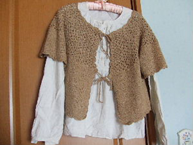 d. crochet yoke bolero