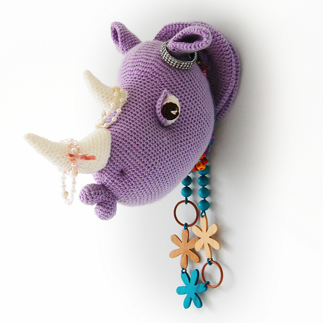 Rhino Head Wall Mount - Rhinka the Rhino