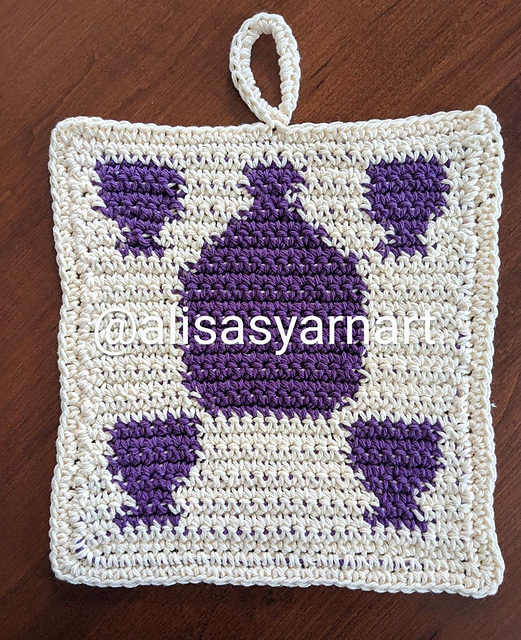 Four Cups Passover Potholder