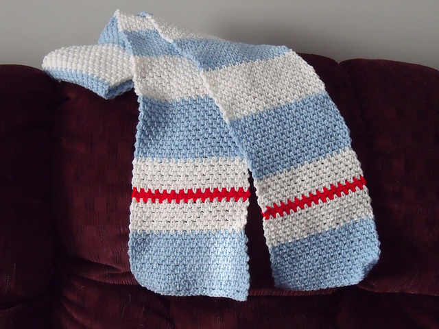 Special Olympics Crochet Scarf