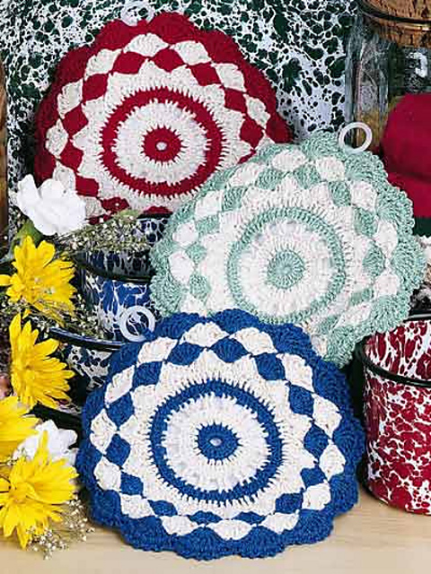 Shells & Stripes Pot Holders