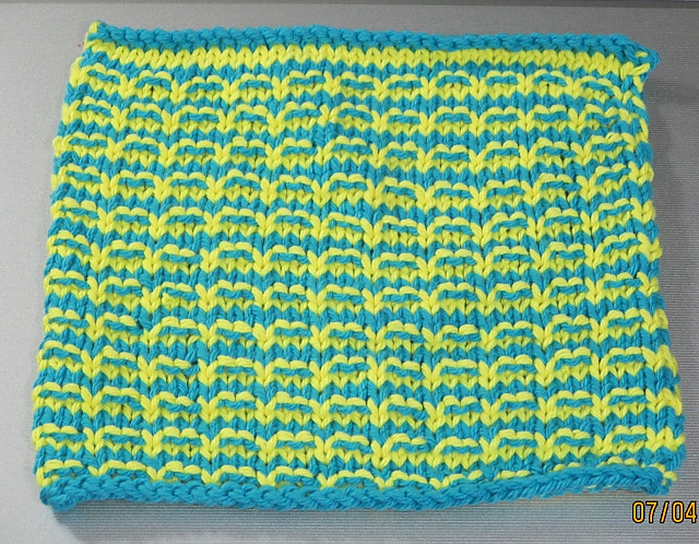 Winter Scallops Washcloth