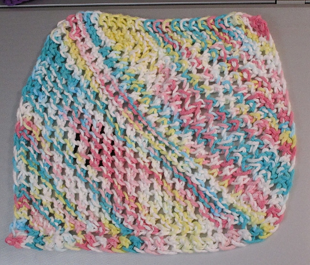 Diagonal Dishcloth of Summer