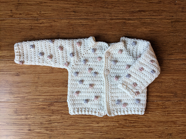 Rosebud Baby Cardigan