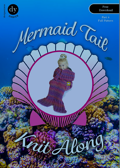 Mermaid Tail Knit Along Blanket