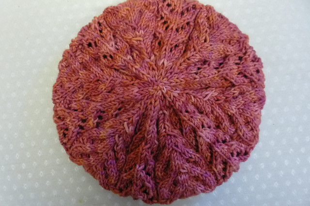 Chevron Cables and Lace Tam