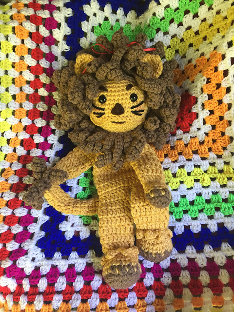 Raggedy Lion Doll