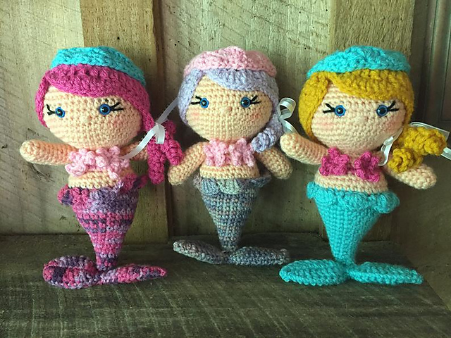Mermaid Puddin Doll