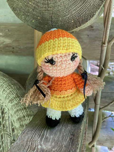 Pocket Puddin Candy Corn Doll