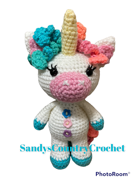 Curly Hearts Unicorn
