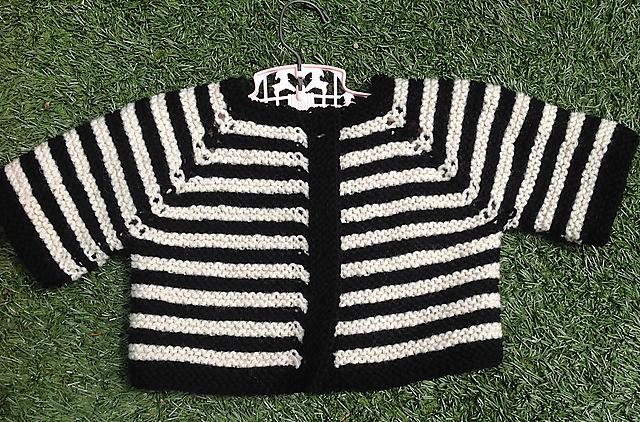 Zebra Striped Cardigan