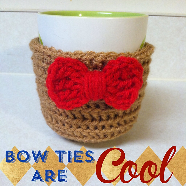 Bow Tie Cup Cozy