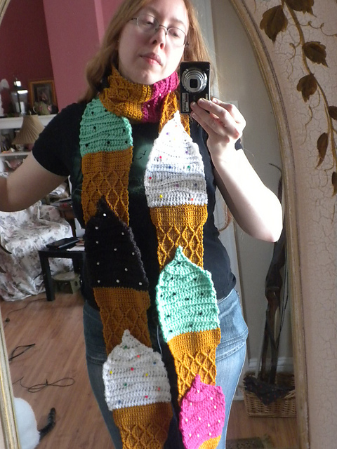 Soft-Serve Ice Cream Scarf