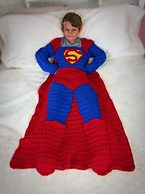 Ravelry Superman Blanket pattern by SarahBeth