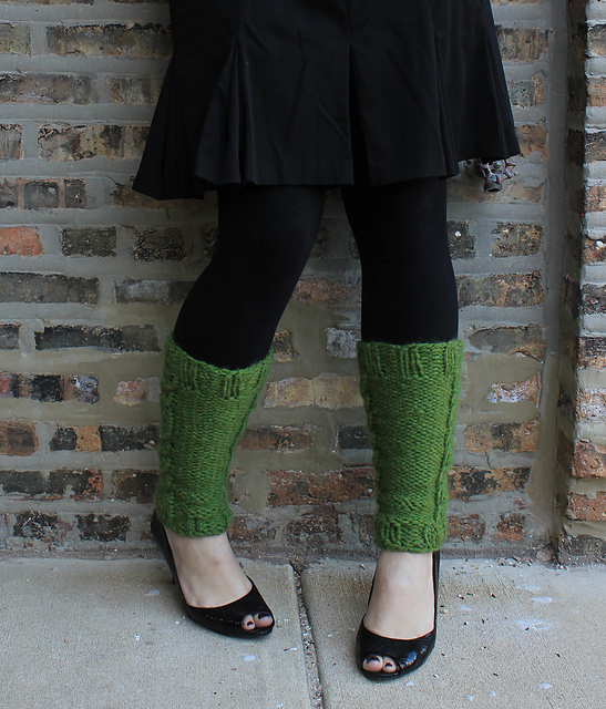 St. Pat Cabled Leg Warmers