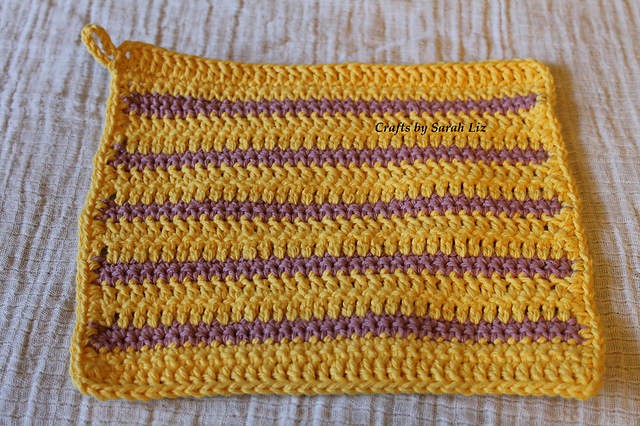 Striped Dishcloth