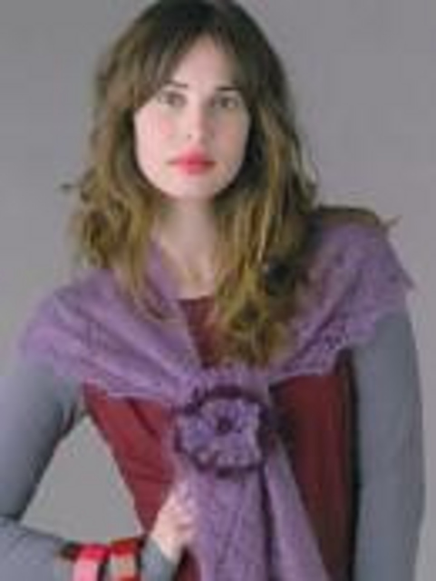 Crescent shawl