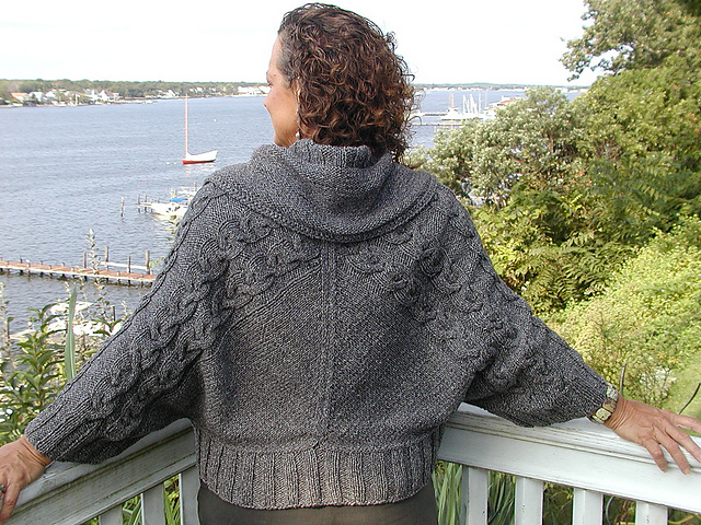 Cabled Cardigan Shrug