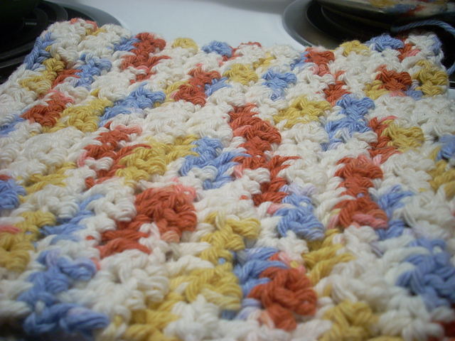 Waves 'n' Stripes Dishcloth
