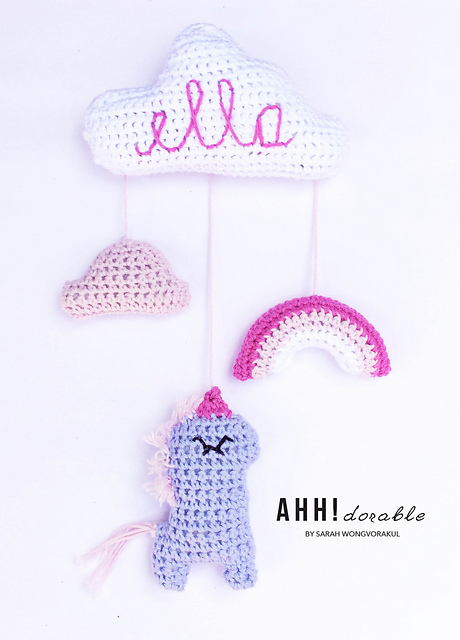 Sleepy Unicorn Baby Mobile