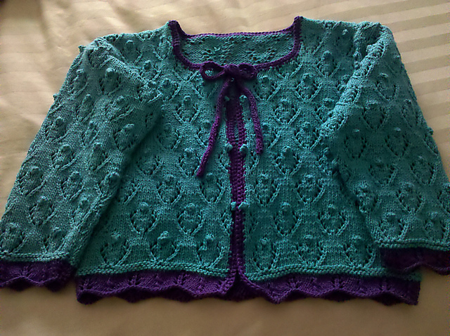 Berry Bobble Cardigan