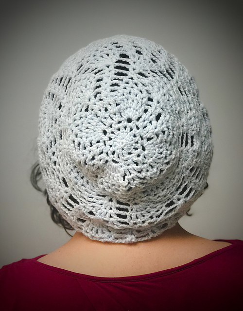 Lacey Pineapple Slouchy Hat