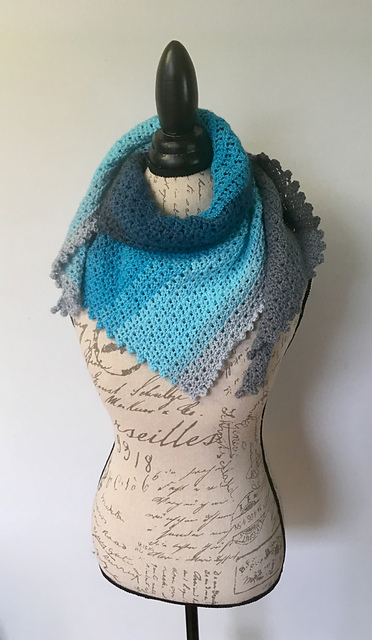 Asymmetrical Triangle Scarf