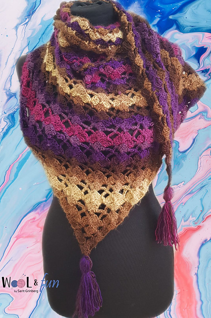 Diamonds c2c Shawl