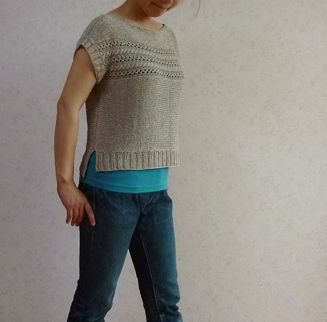 C. Side-to-Side Cabled Sweater