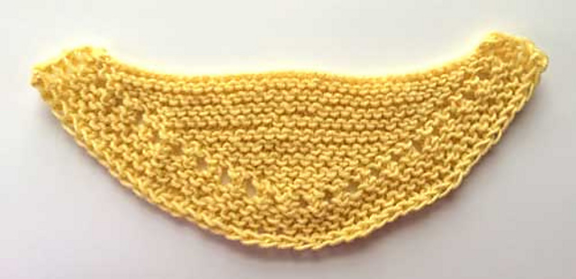Short row crescent