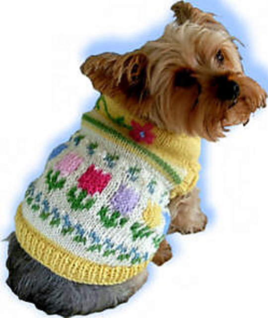 Fido's Flower Garden Dog Sweater