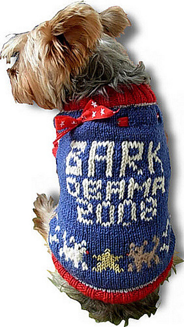 BARK OBAMA 2012 Dog Sweater