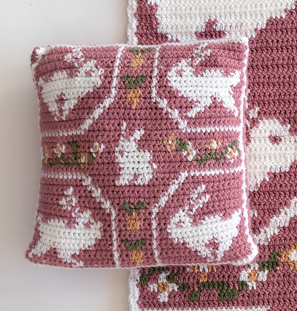 Bouncing Bunnies Pillow