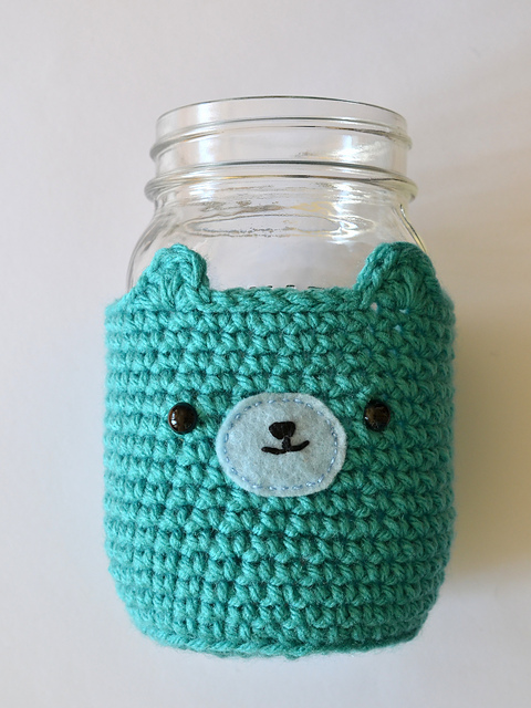 Mason Jar Bear Cosy