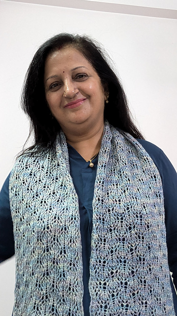Blue Blossoms Scarf