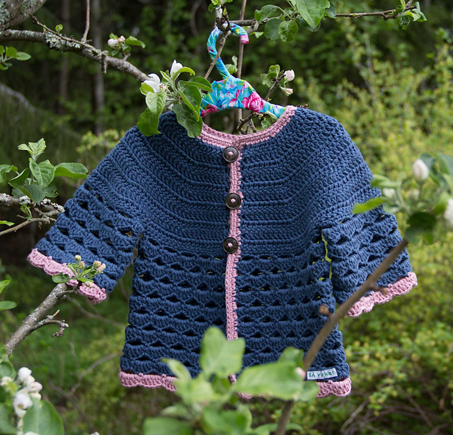 Baby Cardigan, by SÅ virkat