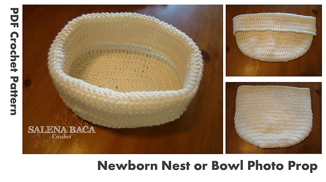 Oval Bowl (Newborn Photo Prop)