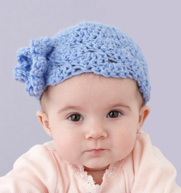 Baby Hat with Flower