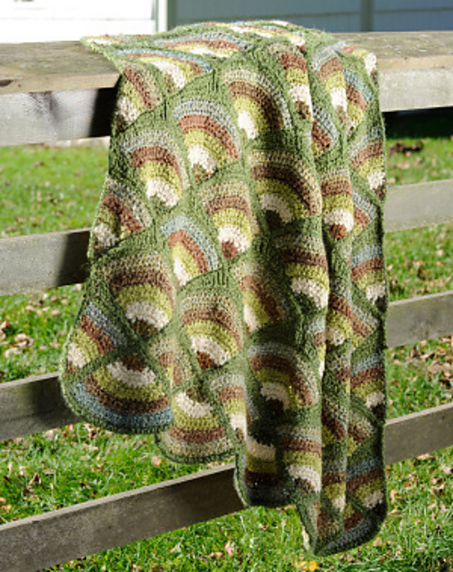 Fan Arches Afghan