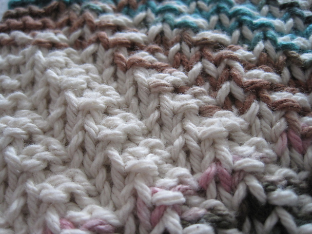 Simple Straight Reversible Textures Dish Cloths