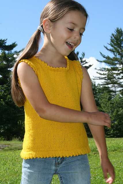 Picot edge shirt