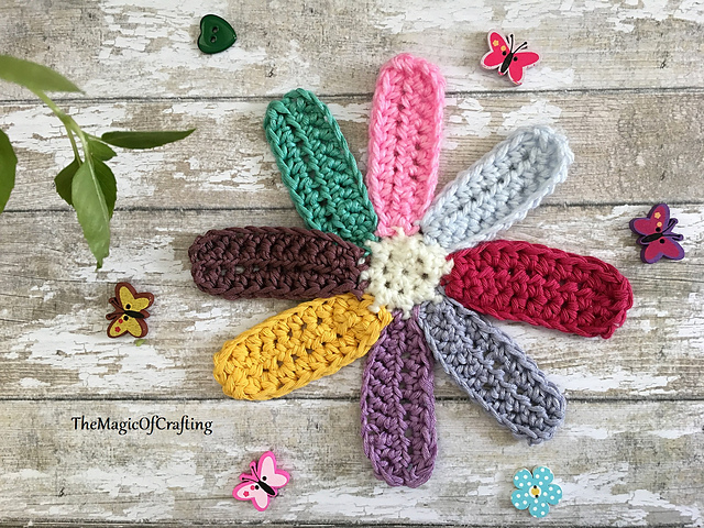 Colorful Flower Applique