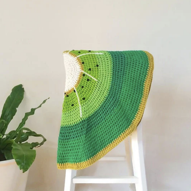 Kiwifruit Baby Blanket