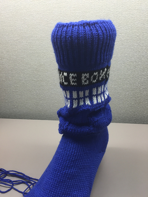 Tardis Sock Chart for the CSM