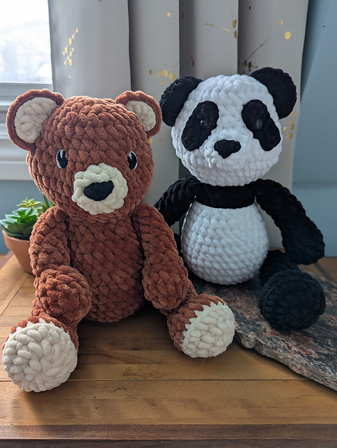 Cuddly Teddy Bear with Panda Mod