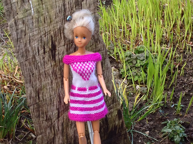 #0082 Pink and White Dress